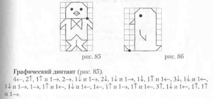 Графический диктант Пингвин по клеточкам для дошкольников