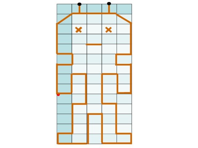 Графический диктант робот Холодова