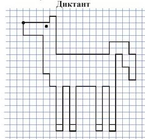 Фигуры животных по клеточкам