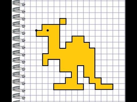 Графический диктант кенгуру по клеточкам