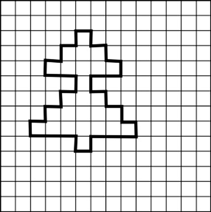 Графический диктант елочка по клеточкам для дошкольников