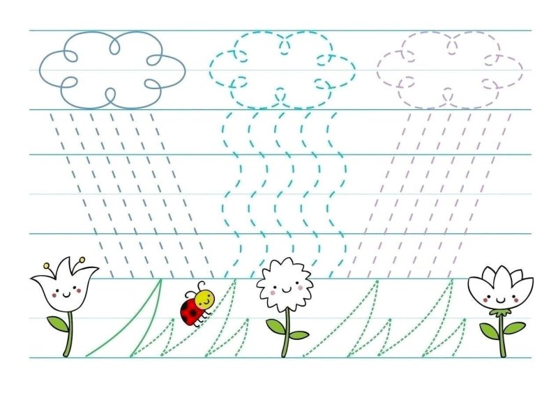 Задания на графомоторные навыки для детей 4-5 лет