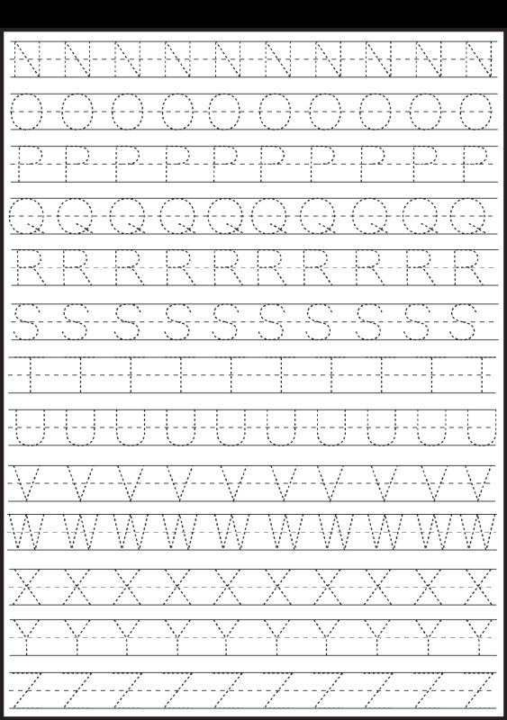 Прописи английских букв для детей
