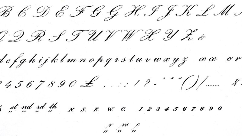 Каллиграфический почерк английский алфавит