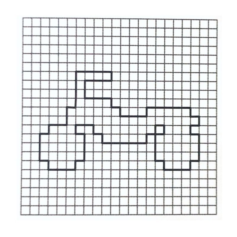 Графический рисунок в клетку