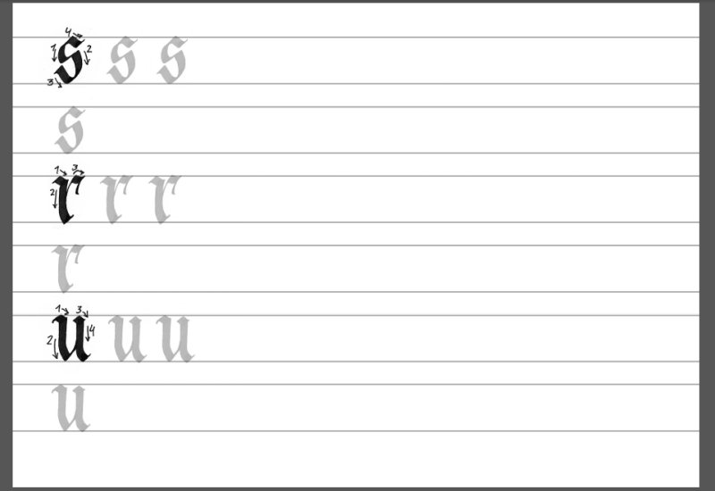 Шаблоны для каллиграфии