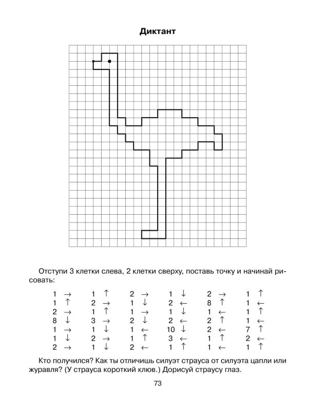 Графический диктант девочка для дошкольников