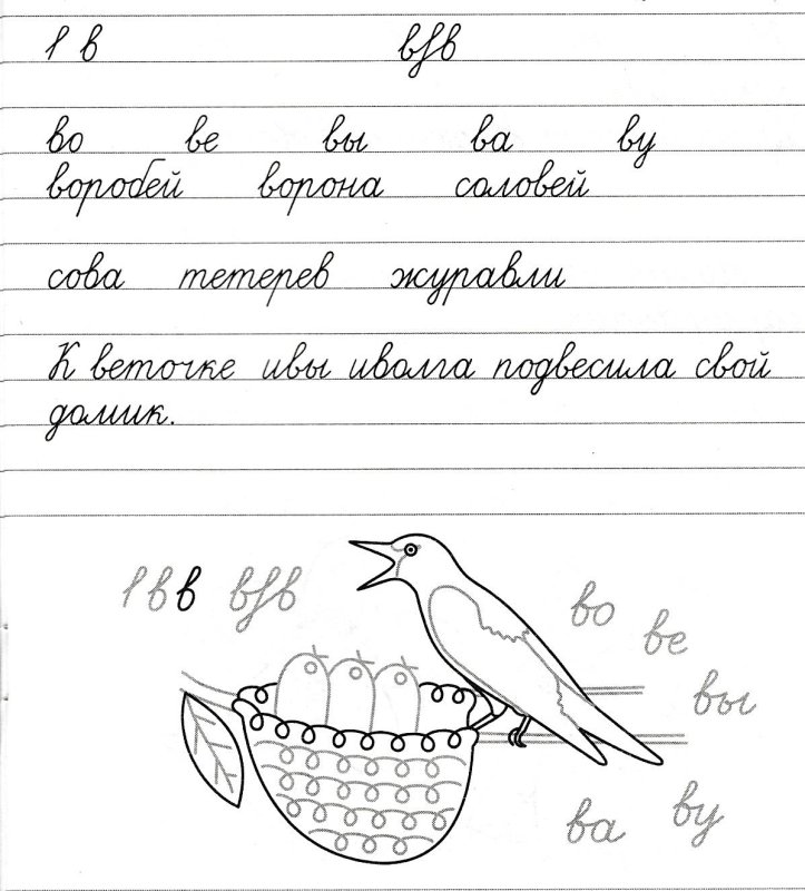 Задания по чистописанию