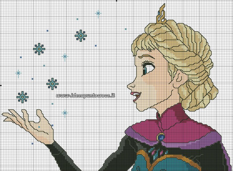 Эльза вышивка