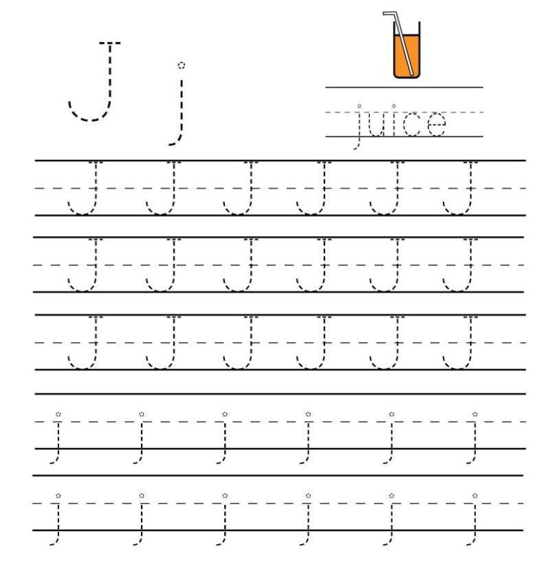 Пропись англ буква j в английском