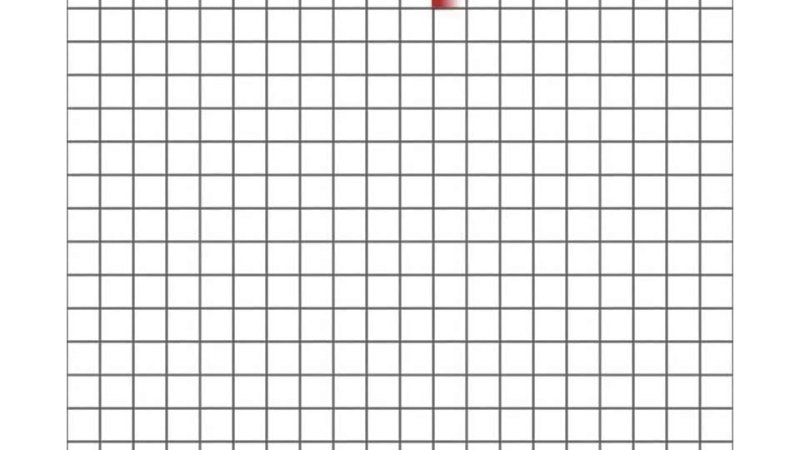 Лист в клетку для графического диктанта