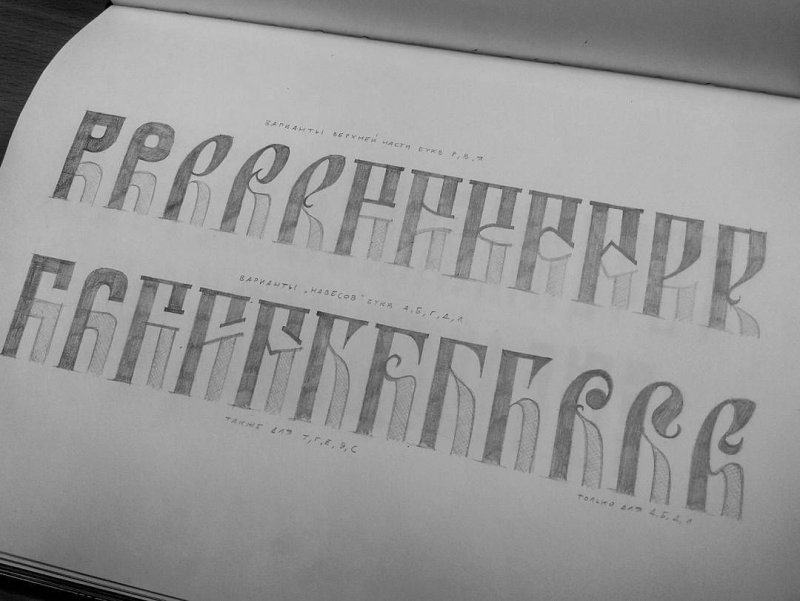 Каллиграфия русская вязь лигатуры