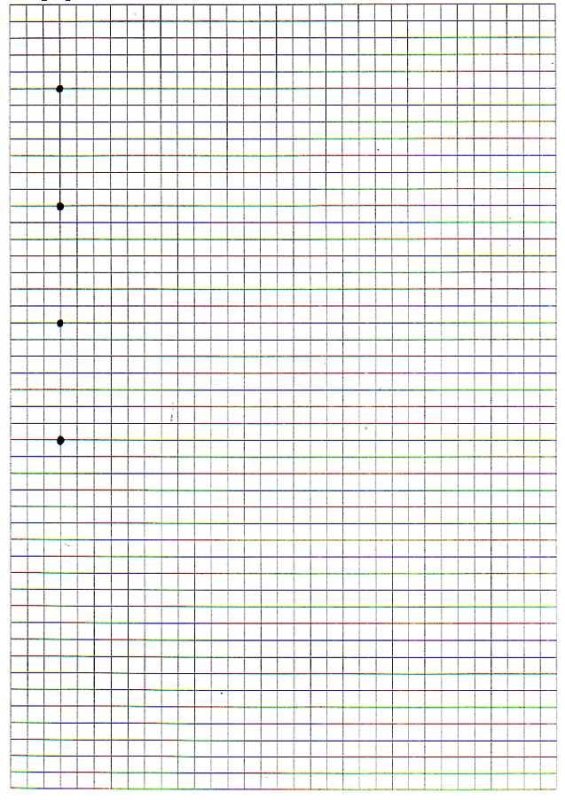 Листочек в клеточку для графического диктанта