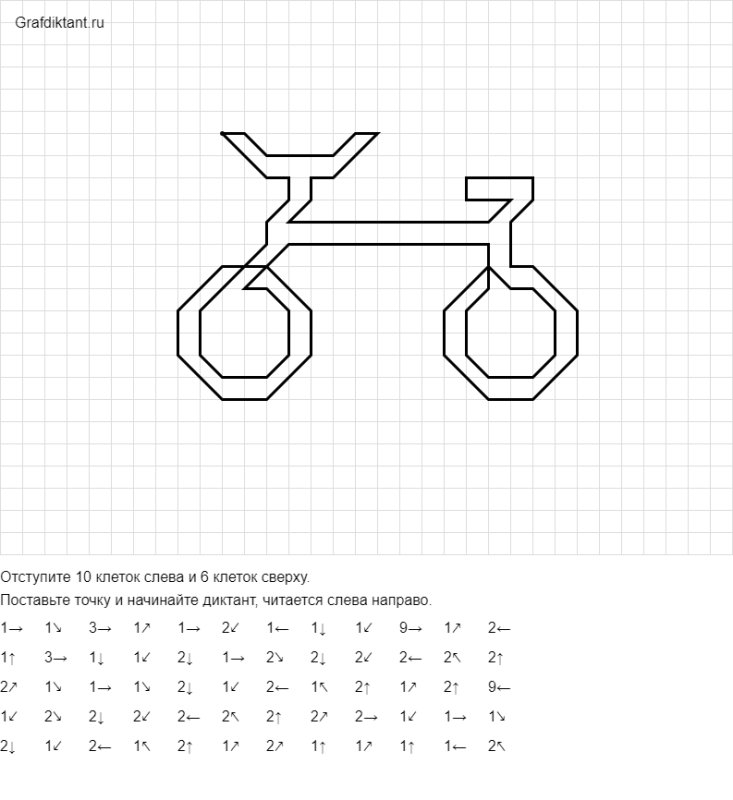 Графический диктант самолет