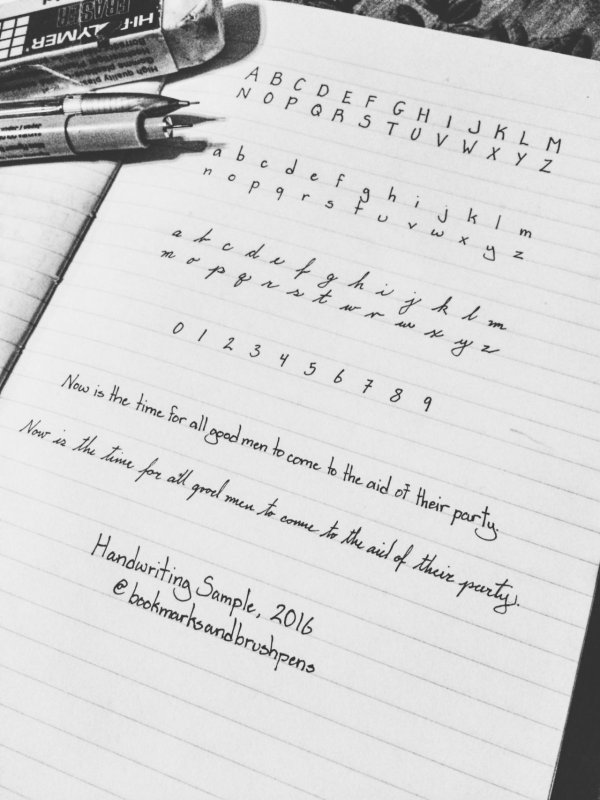 Эстетичный почерк