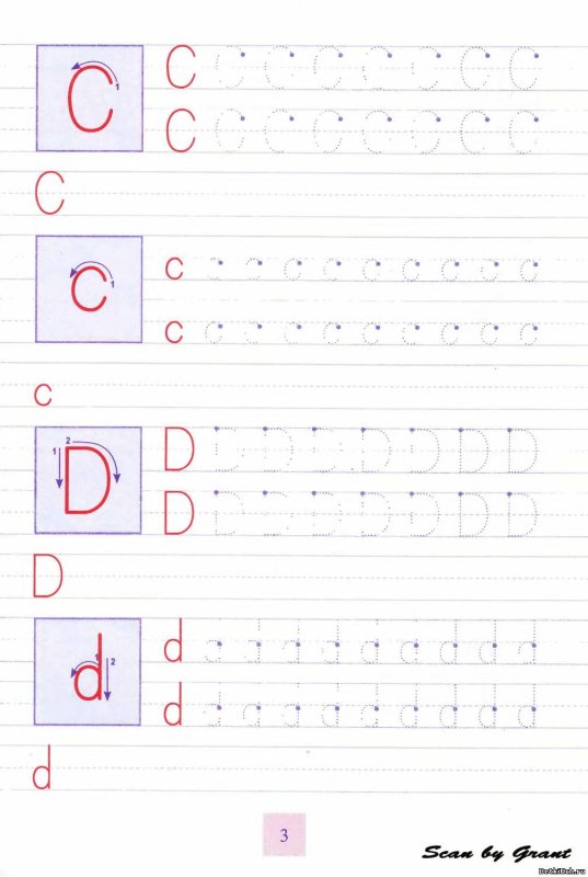 Прописи английских букв для детей