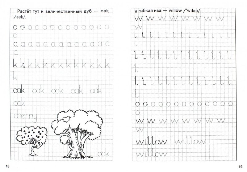 Английские прописи для дошкольников