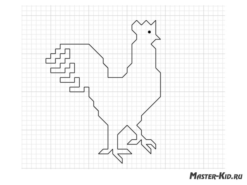 Рисование по клеточкам животных