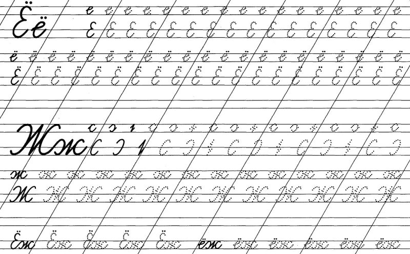 Прописные гласные буквы русского алфавита