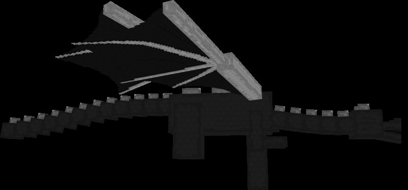 Голова ЭНДЕР дракона в майнкрафт