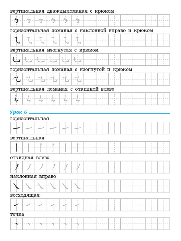 Прописи китайских иероглифов для начинающих