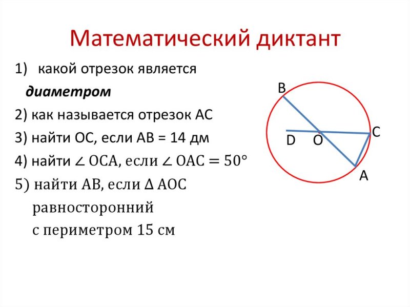 Окружность 7 класс