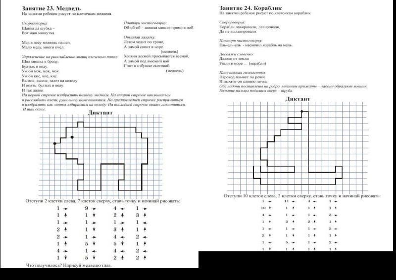 Математический диктант 2 класс школа России по клеточкам