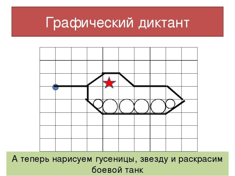 Несложный графический диктант для дошкольников