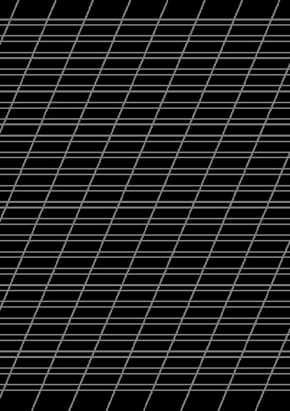 Разлиновка частая косая линия а4