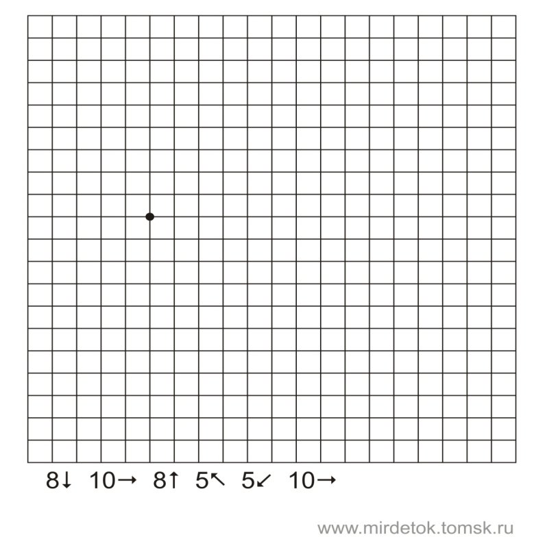 Графический диктант лист