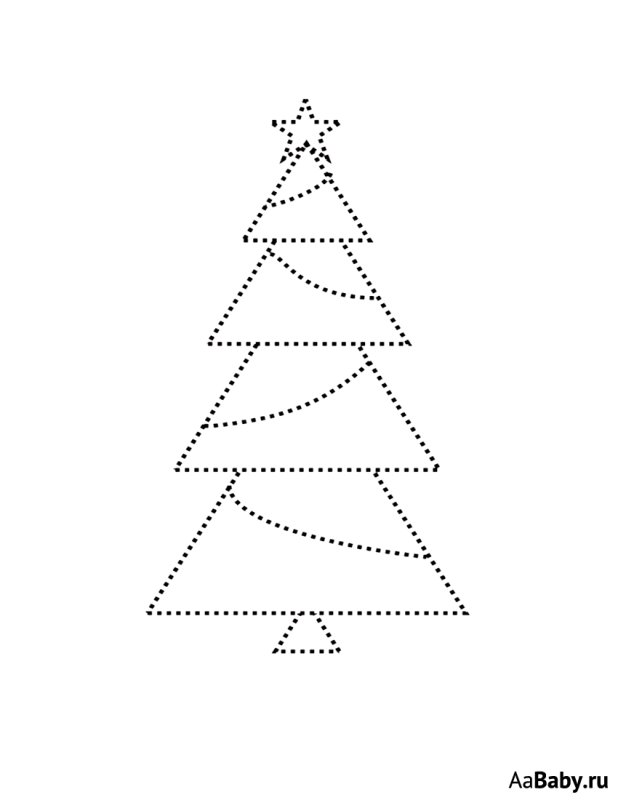 Елочка пунктиром