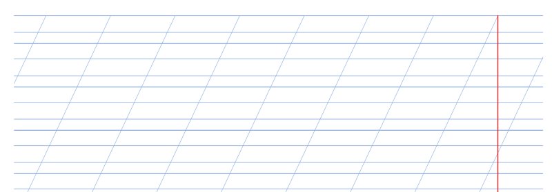 Разлиновка узкая линия а4