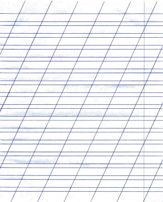 Разлиновка узкая линия а4