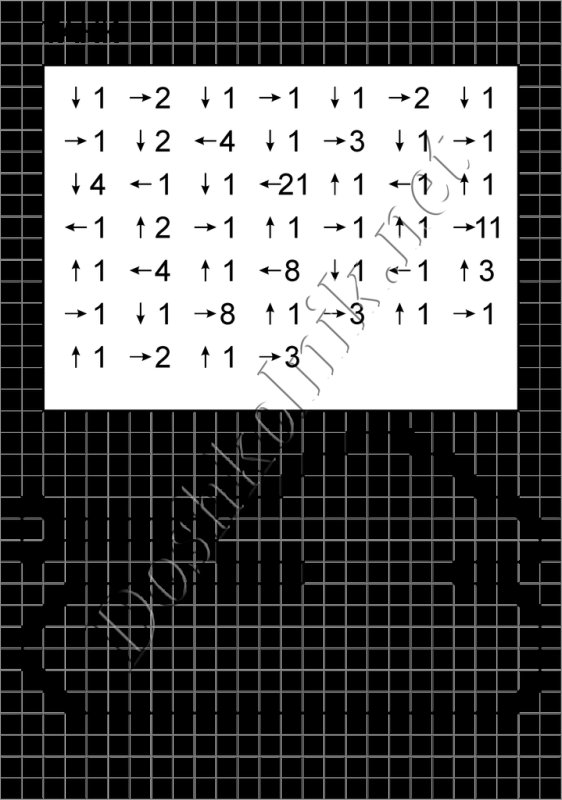 Графический диктант по клеточкам для дошкольников 6-7 танк