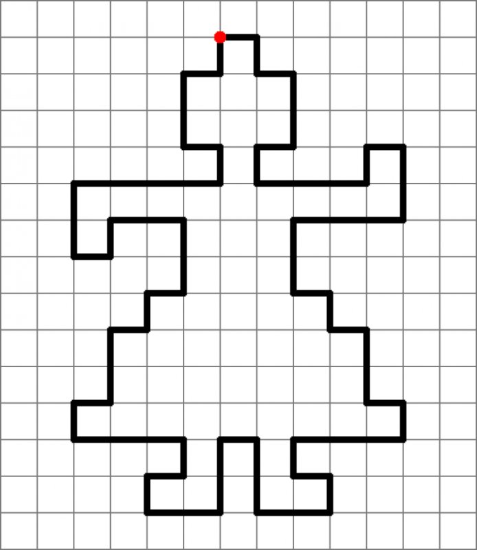 Графический диктант по клеточкам