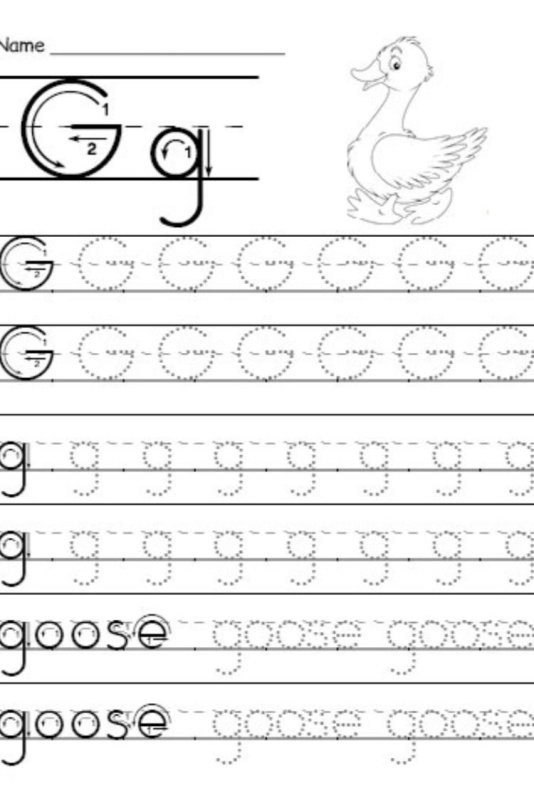 Буква g прописи