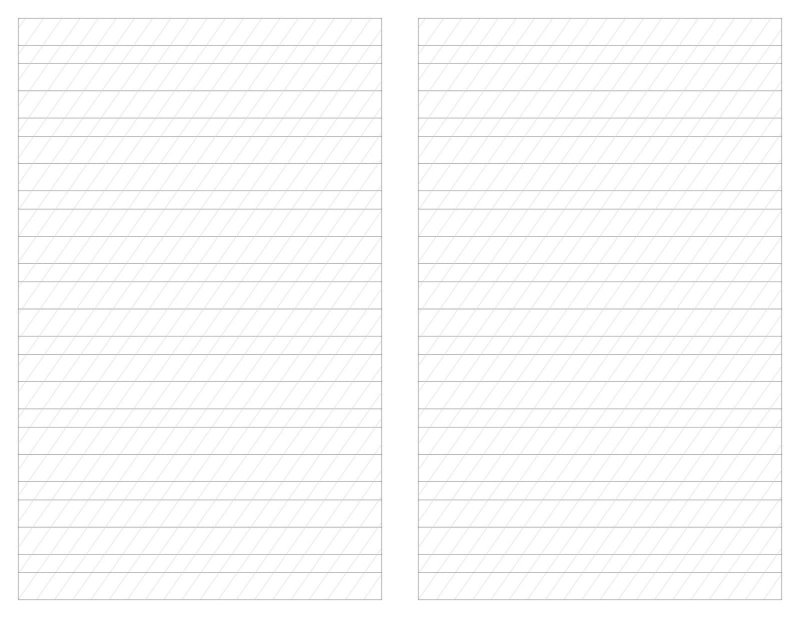 Линованные листы для каллиграфии