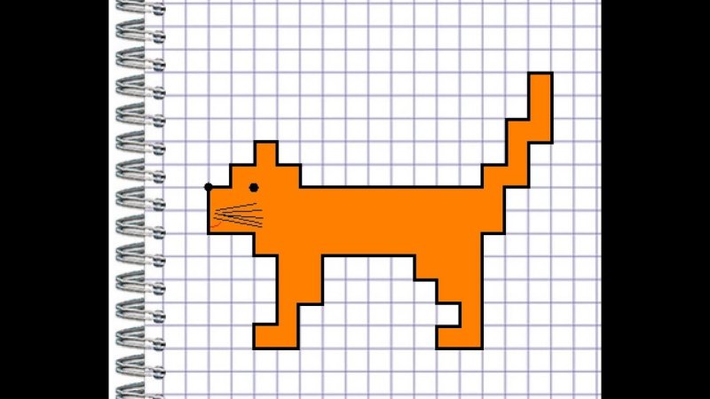 Диктант по клеточкам кот