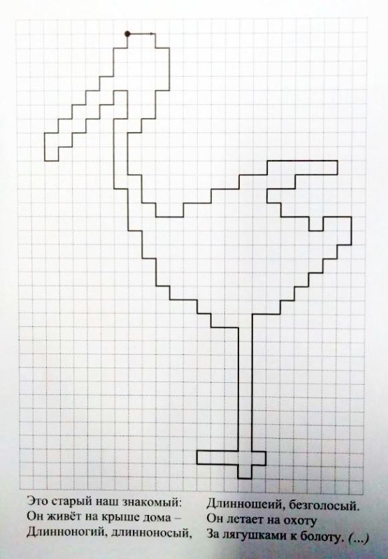 Графический диктант 1 класс по клеточкам