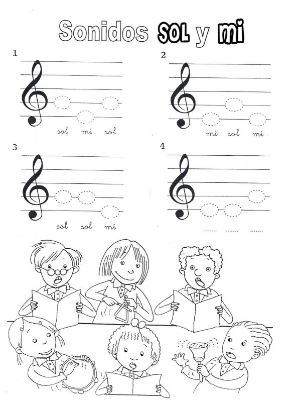 Нотные прописи для малышей