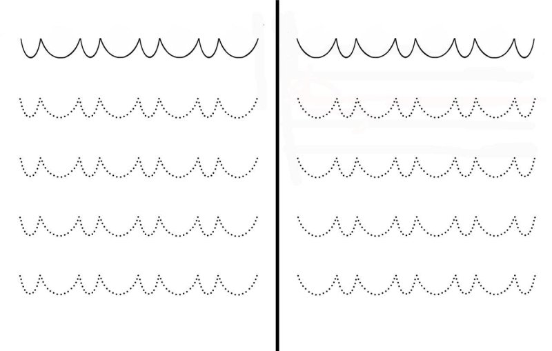Рисование двумя руками для дошкольников