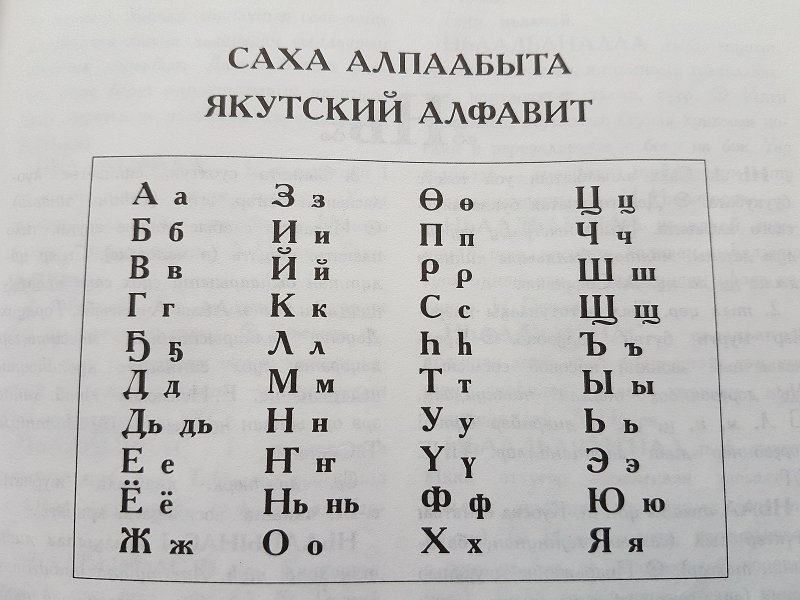 Письменность якутов