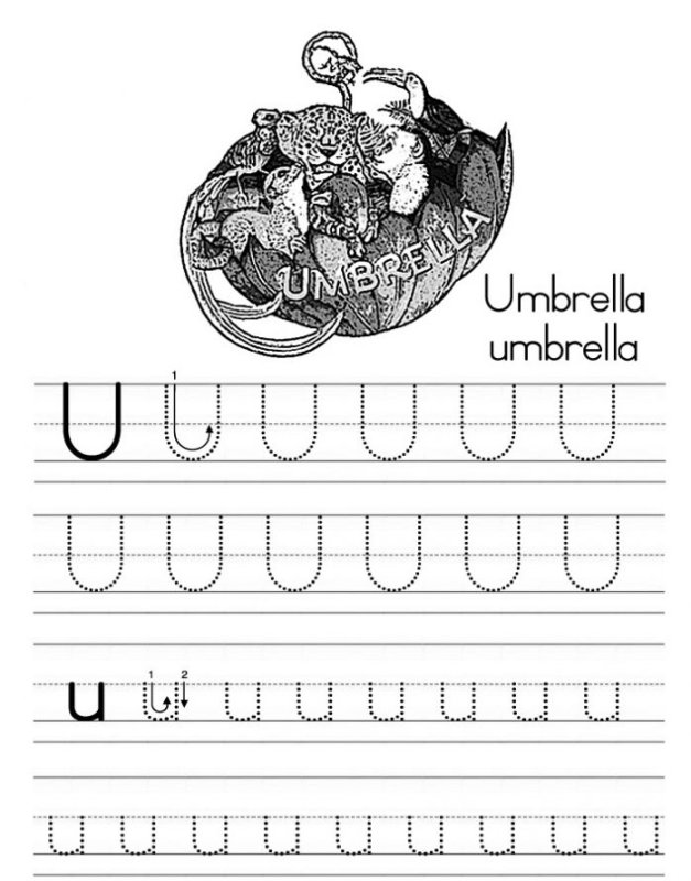 Прописи букв английского алфавита