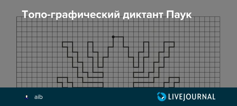 Графический диктант паук