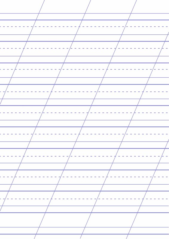 Разлиновка узкая косая линия а4