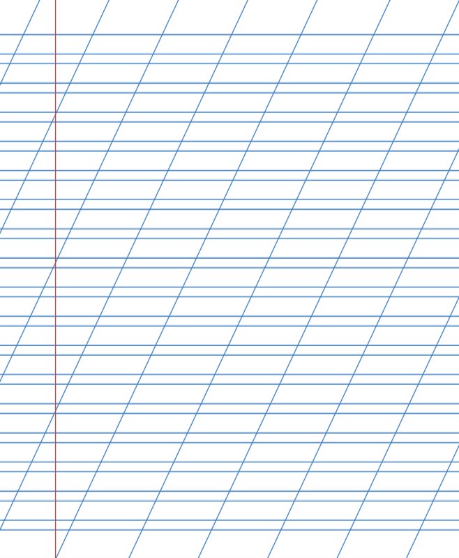 Разлиновка листа а4 линейка тонкая