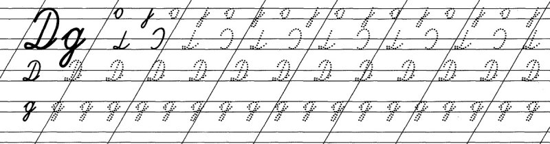 Буква д прописная и строчная прописи