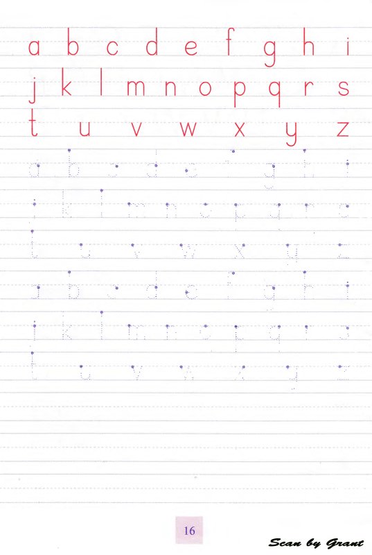 Прописи букв на английском языке для детей