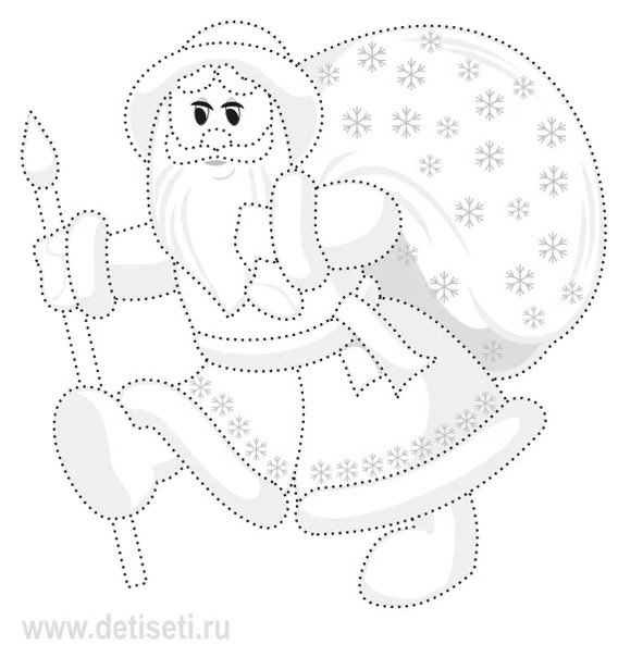 Новогодние обводки для детей