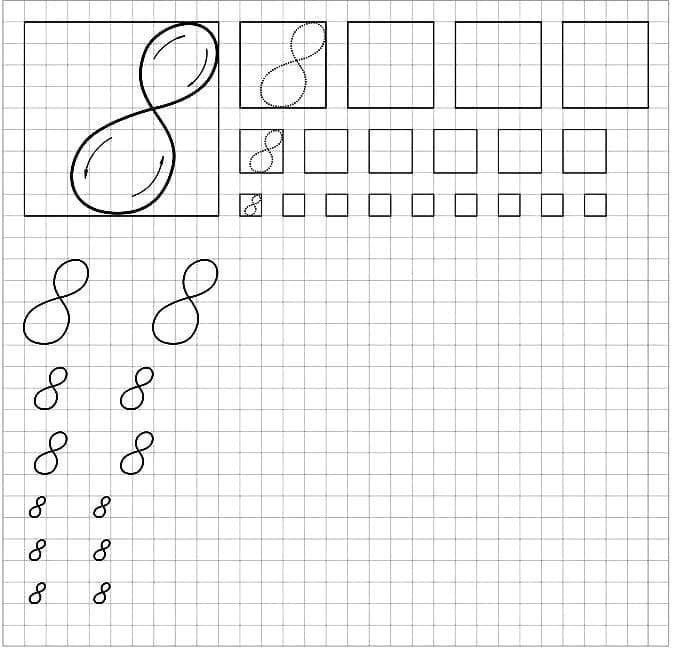 Цифра 8 задания для дошкольников